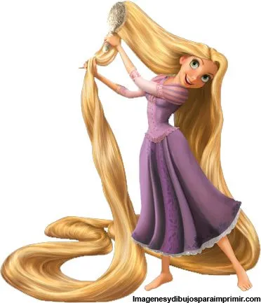 Dibujos de Rapunzel para imprimir