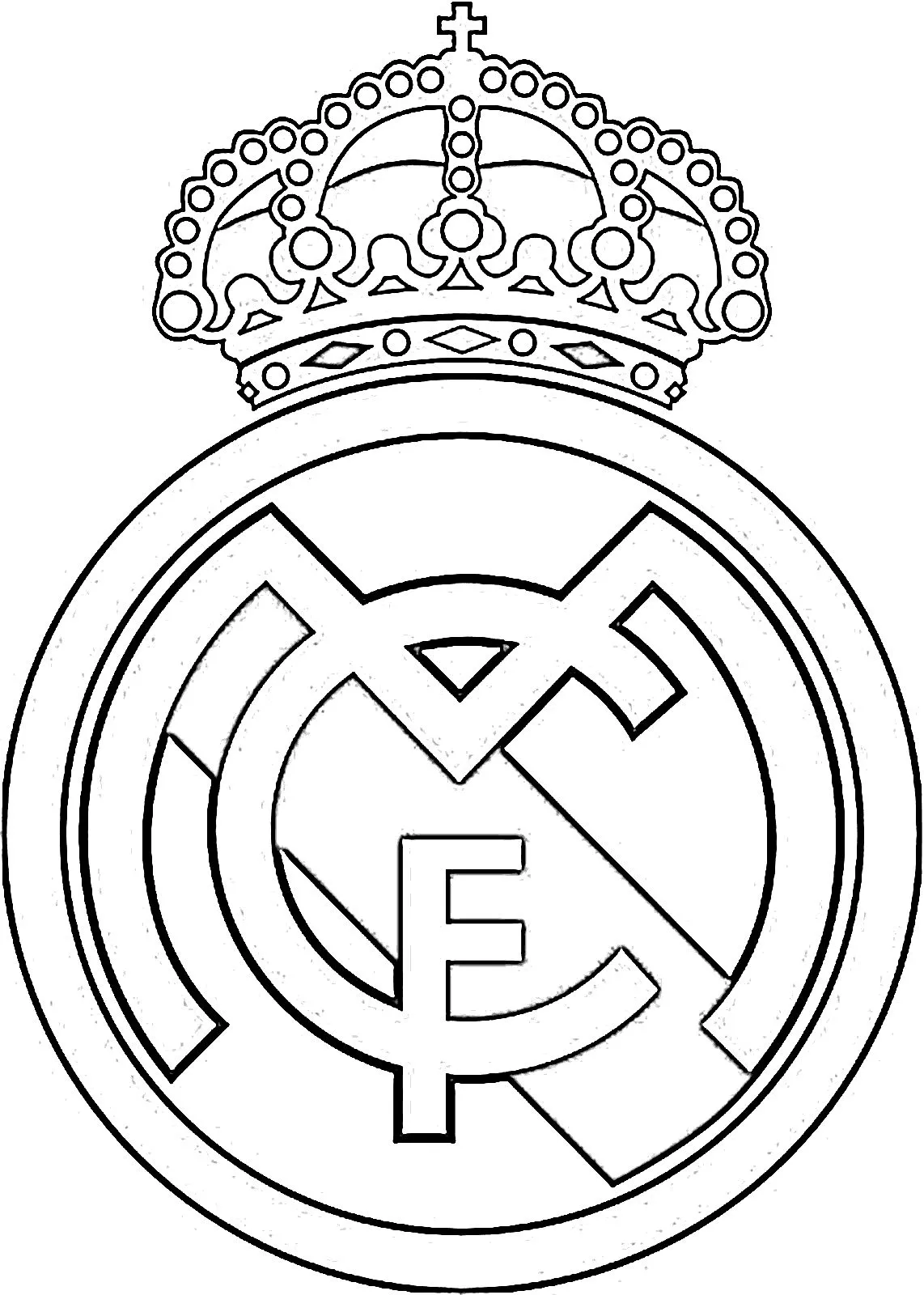 Dibujos de real madrid para colorear - Imagui