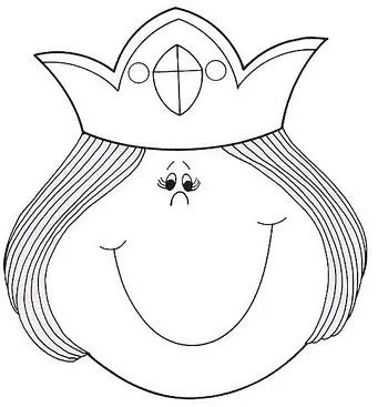 DIBUJOS DE REINAS PARA COLOREAR | Dibujos para colorear