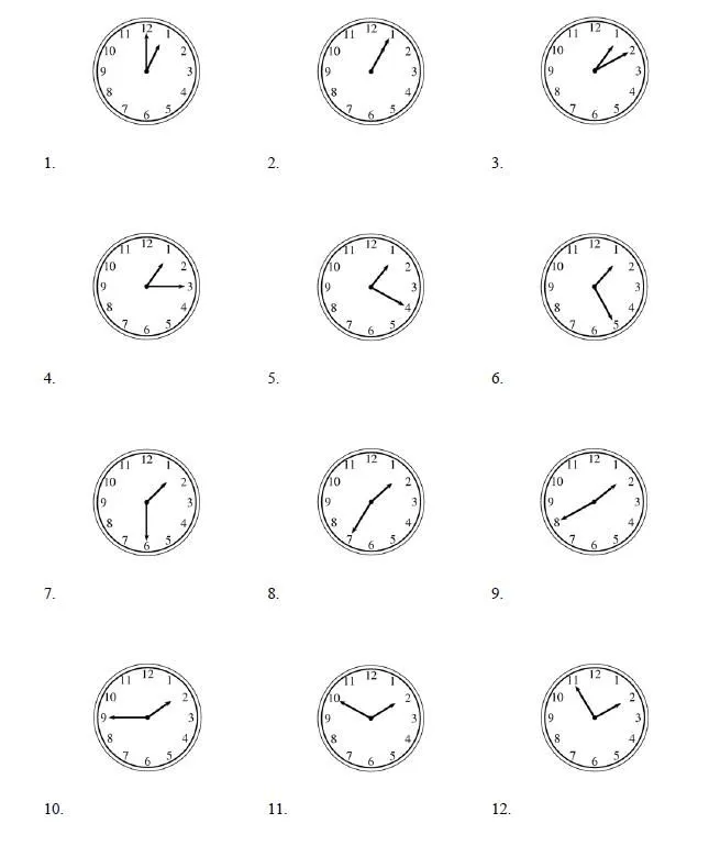 Dibujos de relojes para colocar la hora - Imagui