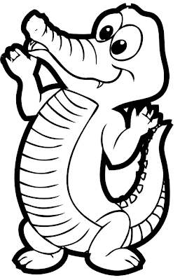 Cocodrilo dibujo para colorear - Imagui