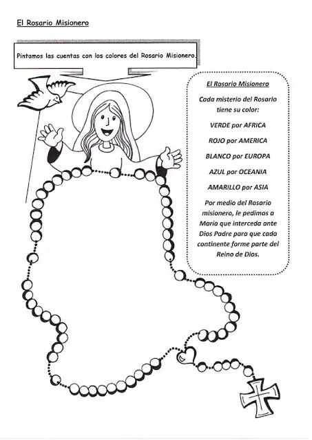 Dibujos del Rosario Misionero - Imagui