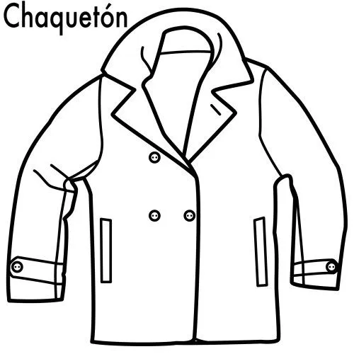 DIBUJOS DE SACOS O CHAQUETAS PARA COLOREAR