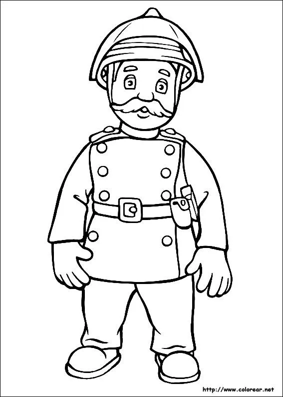 Dibujos de Sam El Bombero para colorear en Colorear.