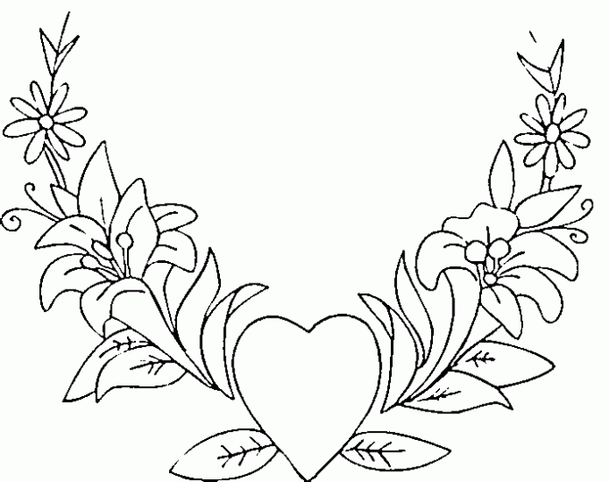 Imagenes de san Valentin Para Pintar y Colorear Gratis