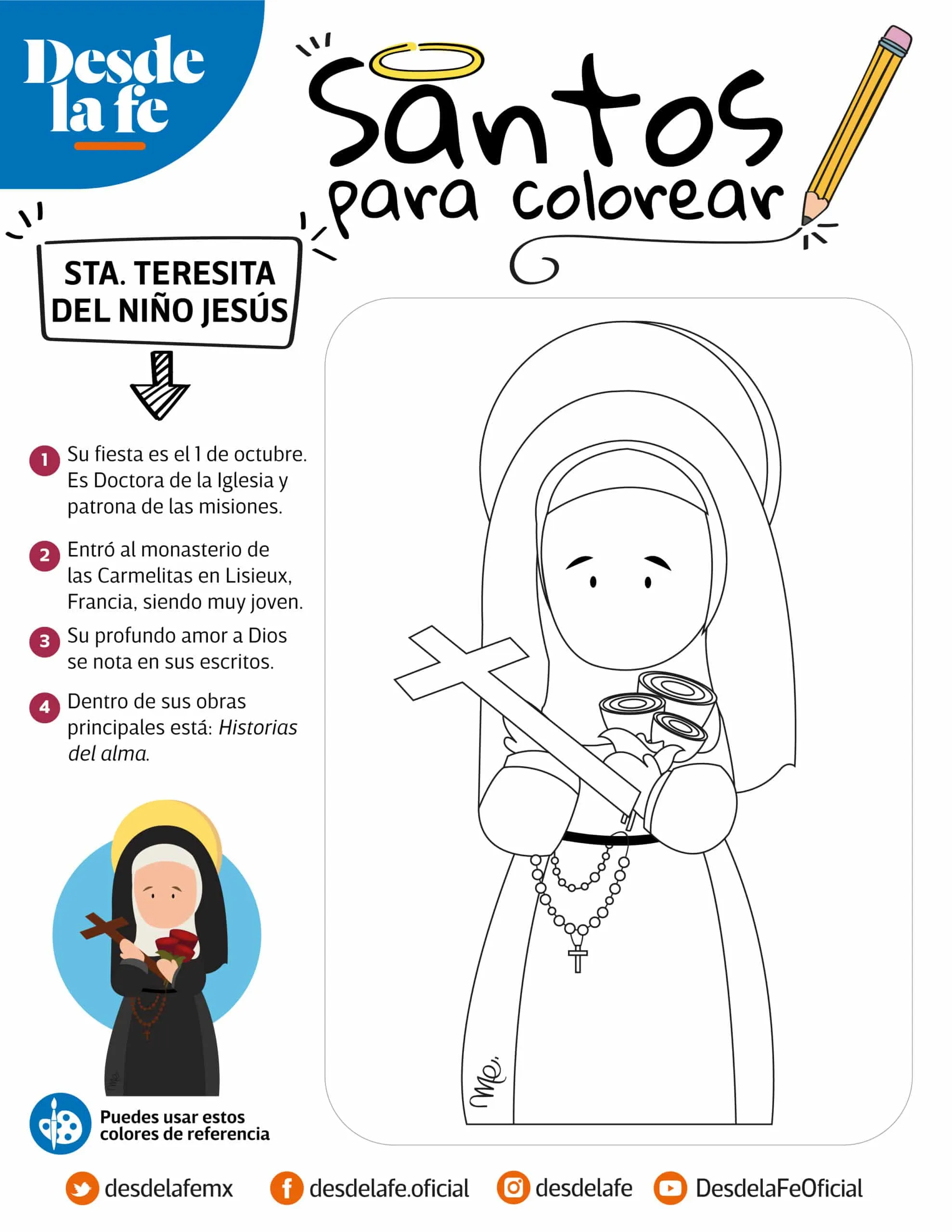 Dibujos de santos para colorear parte 2: una herramienta de catequesis