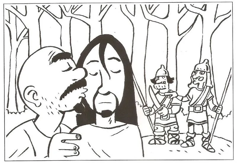 Secuencias Semana Santa para pintar y colorear