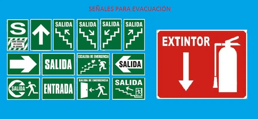 Dibujos de señales de seguridad en sismos - Imagui