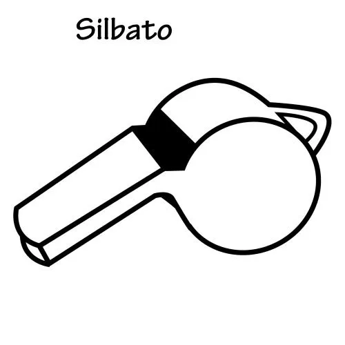 DIBUJOS DE SILBATOS PARA COLOREAR | Dibujos para colorear