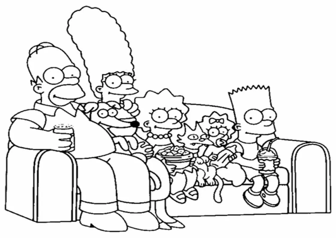 Dibujos de los Simpson para colorear, The Simpsons imágenes