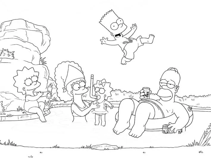 Dibujos de los Simpson para colorear, The Simpsons imágenes