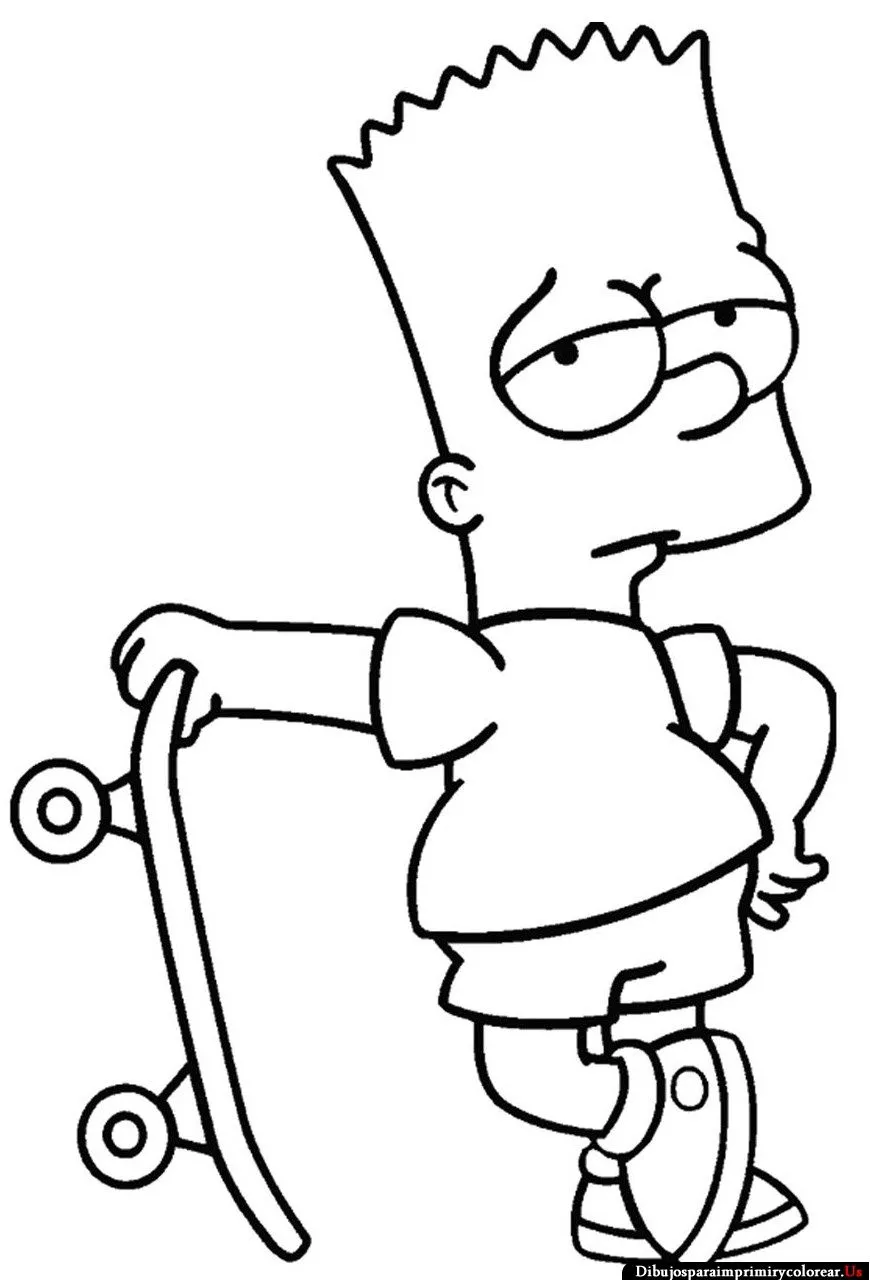 Dibujos de Los Simpson para Imprimir y Colorear - Dibujos Para ...