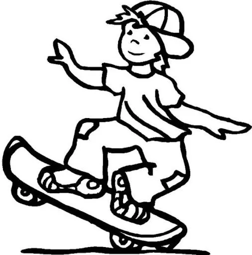 DIBUJOS DE SKATE PARA COLOREAR | Dibujos para colorear