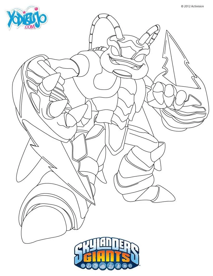 Dibujos de SKYLANDERS GIANTS para colorear, SWARM Skylanders ...