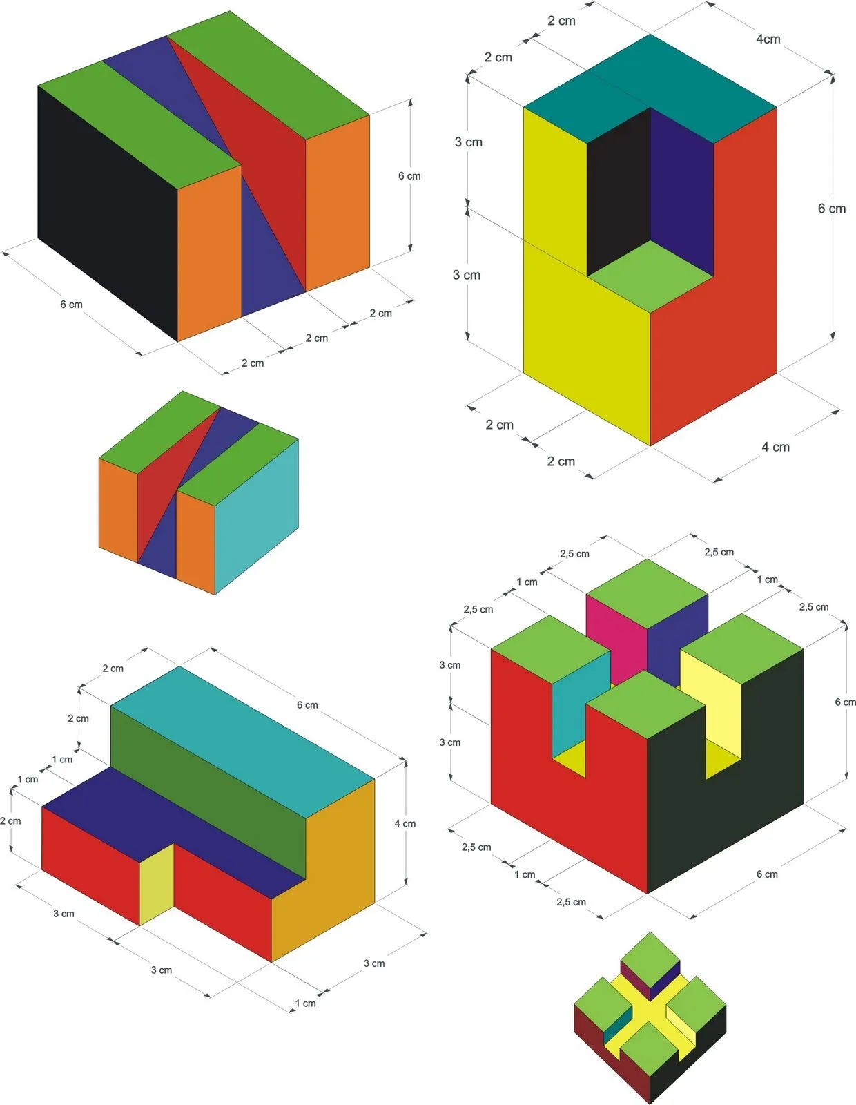 Dibujos de solidos geométricos - Imagui