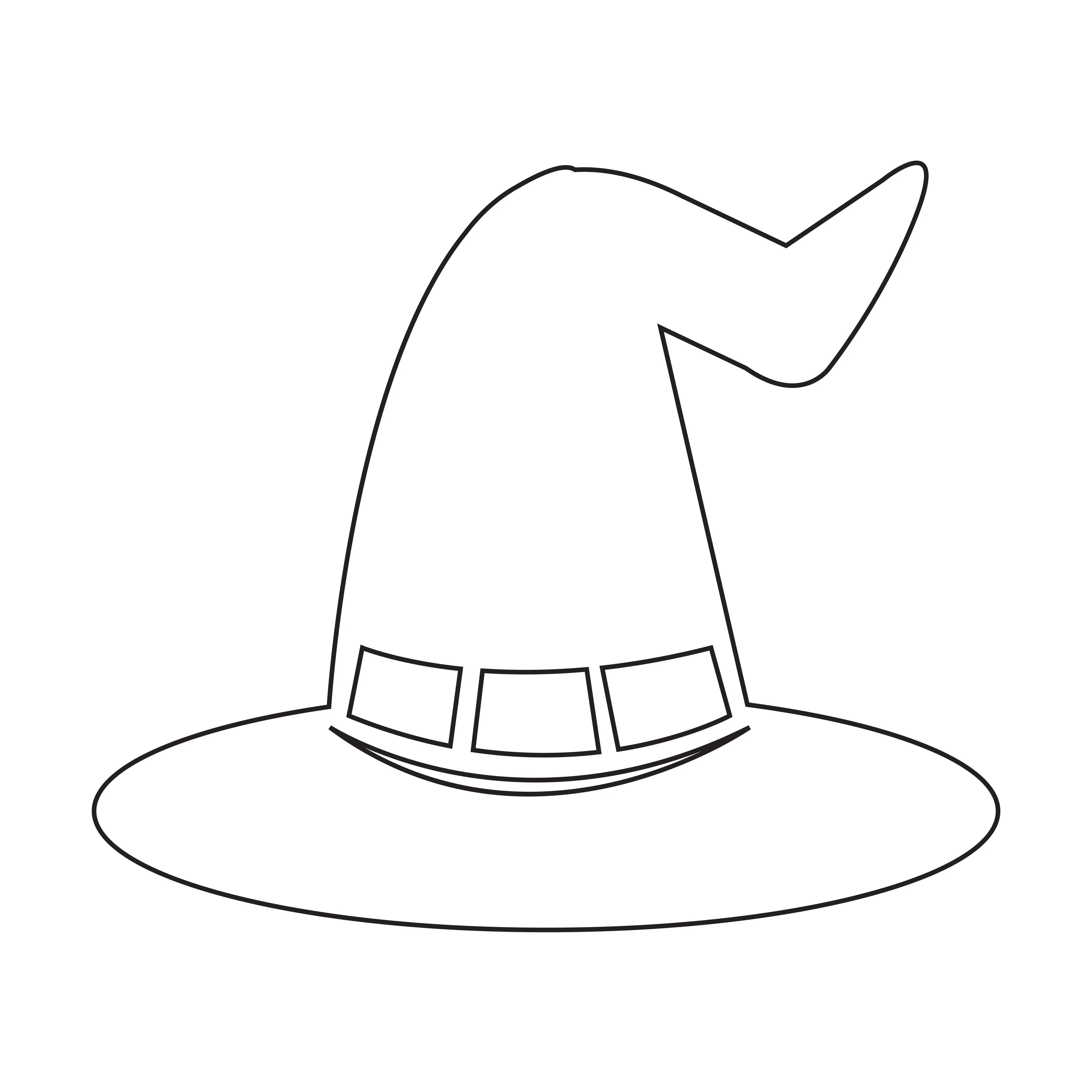 Dibujos de Sombrero de Bruja para colorear - 100 imágenes para imprimir