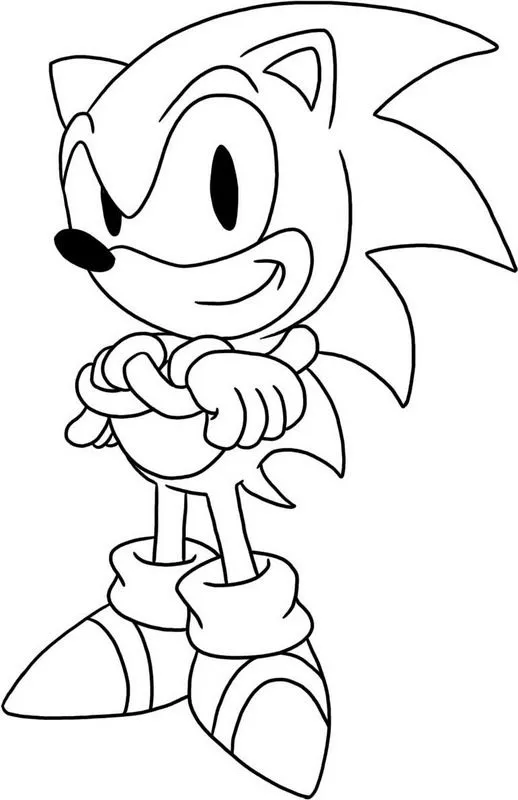 MAGEN DE SONIC PARA COLOREAR - Imagui