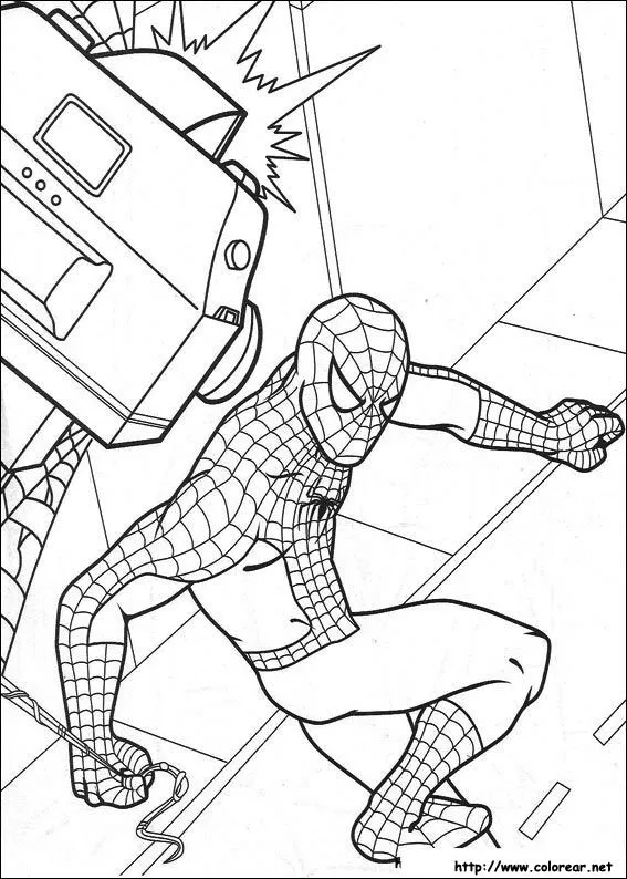 Dibujos de Spiderman para colorear en Colorear.