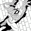 Dibujos de Spiderman - tags: dibujo,spiderman,escalada,pared,arana