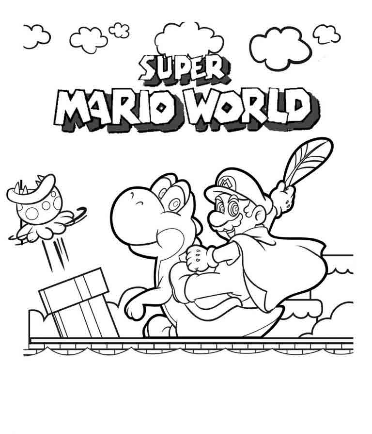 Dibujos de Super Mario Bros – Imprimir Para Colorear