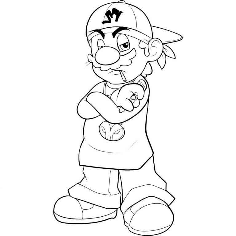 Dibujos de Super Mario Bros – Imprimir Para Colorear