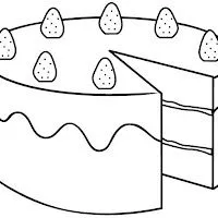 DIBUJOS DE TARTAS PARA COLOREAR