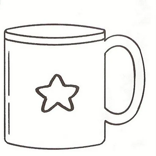 Dibujos de una taza de café para colorear - Imagui