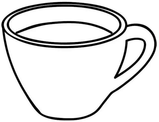 DIBUJOS DE TAZA PARA PINTAR