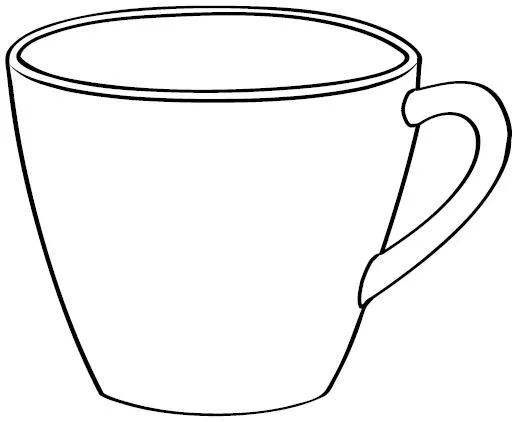 DIBUJOS DE TAZA PARA PINTAR