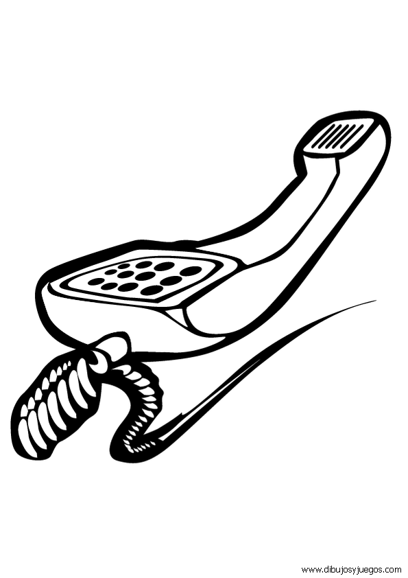 dibujos-telefono-fijo-003 | Dibujos y juegos, para pintar y colorear