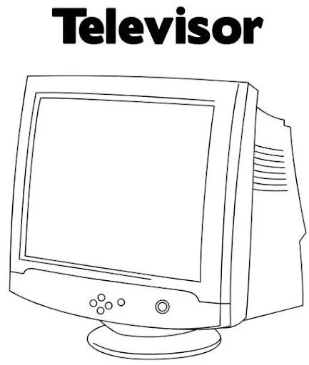 Imagenes de televisores antiguos para colorear - Imagui