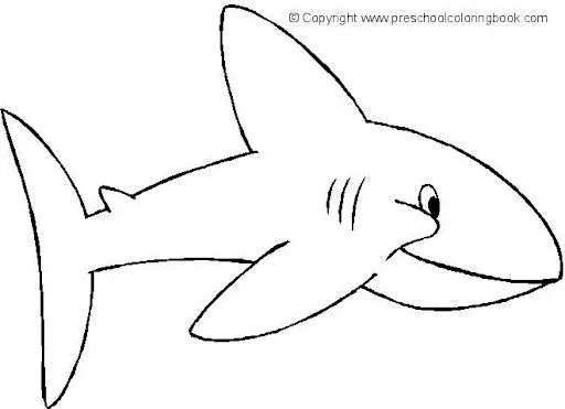 DIBUJOS DE TIBURONES PARA COLOREAR | Dibujos para colorear