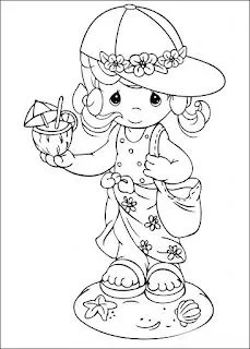 Dibujos infantiles de precious Moments para colorear | Solountip.