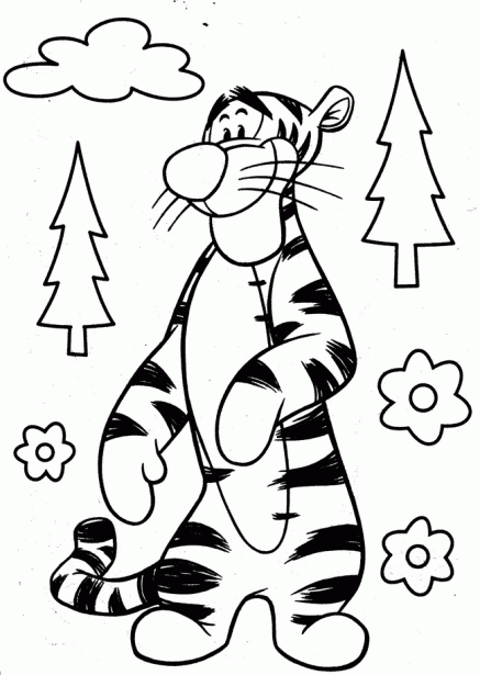 Imagenes de tigger bebé para colorear - Imagui