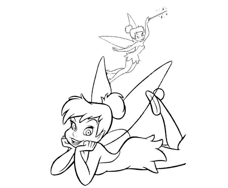 Dibujos Tinkerbell para colorear ~ Portal de Manualidades