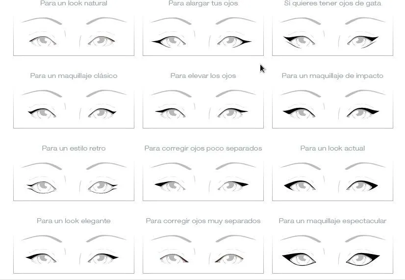 Dibujos de tipos de ojos - Imagui