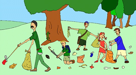 Dibujos de tirar la basura en su lugar - Imagui