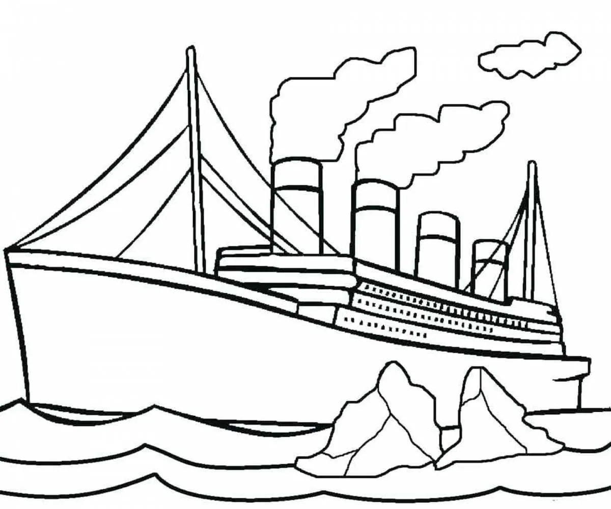 Dibujos de Titanic para Colorear