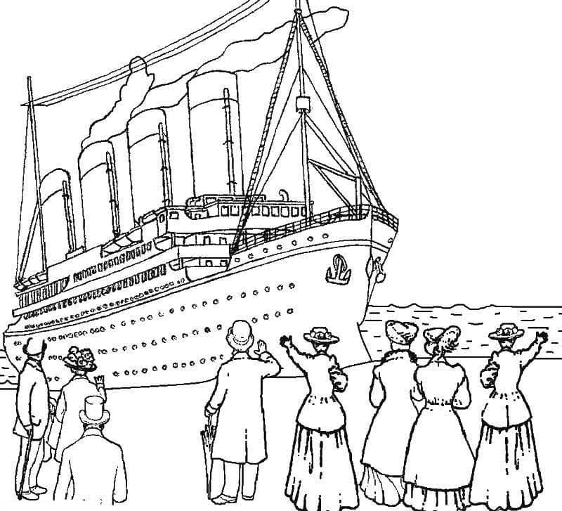 Dibujos de Titanic para Colorear