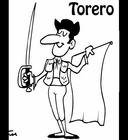 Dibujos de toreros para colorear | Colorear imágenes