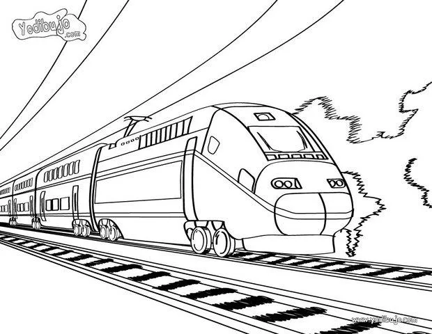 Dibujos del TREN AVE para colorear, tren para imprimir