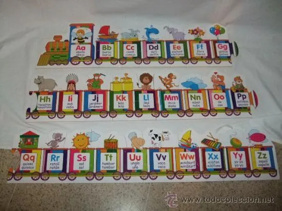 puzzle tren abecedario, para niños, educativo (Juguetes - Juegos ...