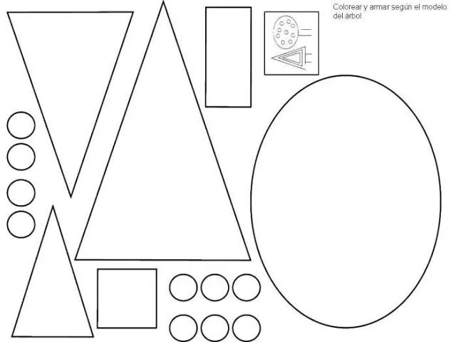 Ciclo Escolar: Figuras Geométricas -Dibujos para colorear