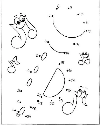 Dibujos para unir puntos del 1 al 30 - Imagui