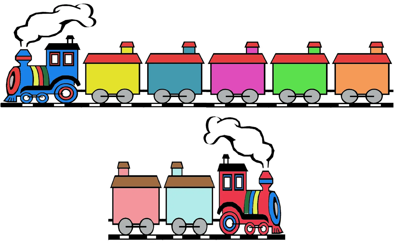 Vagones de tren infantil - Imagui