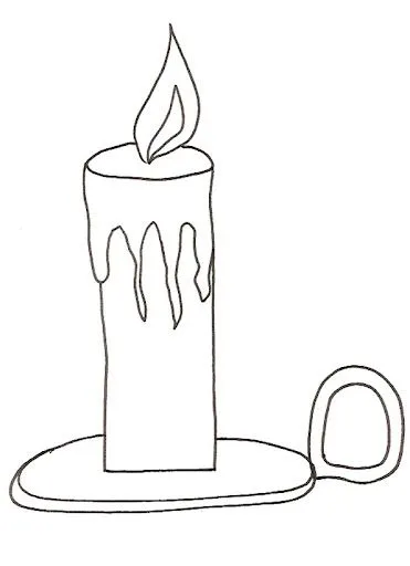 DIBUJOS DE VELAS PARA COLOREAR | Dibujos para colorear