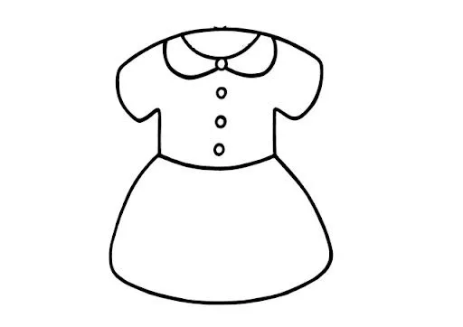 Imágenes de vestidos para colorear - Imagui