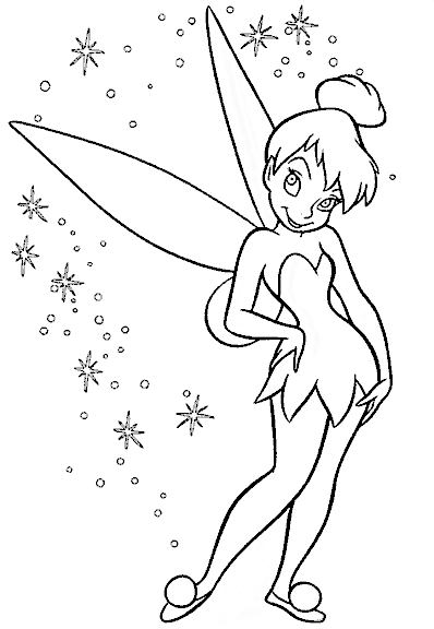 Dibujos de Tinkerbell para colorear - Imagui