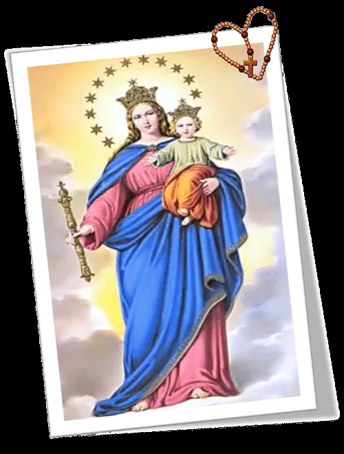 Dibujos de la virgen auxiliadora - Imagui