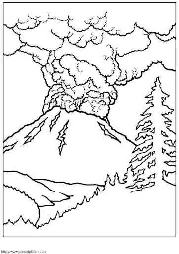 DIBUJOS DE VOLCAN PARA PINTAR VOLCANES PARA IMPRIMIR DIBUJOS DE ...